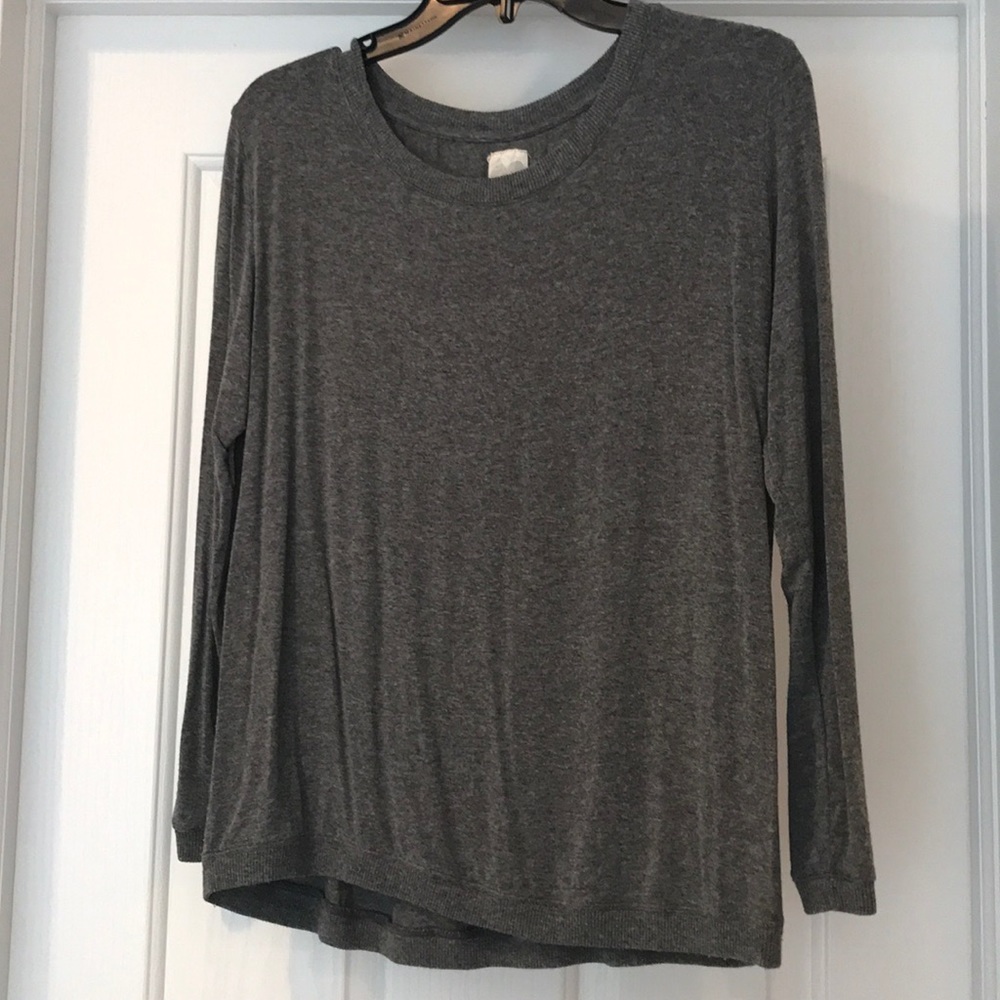 Zara gray super soft shirt w/patch elbows